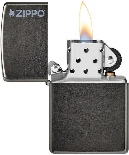 Zippo Classic Flame Lighter in Gray Colour