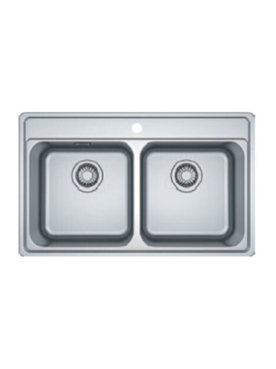 Franke Bell Bcx 620-35-35 Ένθετος Νεροχύτης Inox Μ79xΠ48cm Ασημί