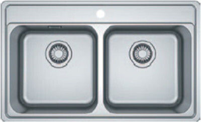 Franke Bell Bcx 620-35-35 Ένθετος Νεροχύτης Inox Σατινέ Μ79xΠ48cm Ασημί