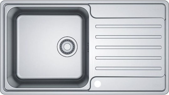 Franke Bcx 611 Ένθετος Νεροχύτης Αριστερός Inox Μ86xΠ48cm Ασημί