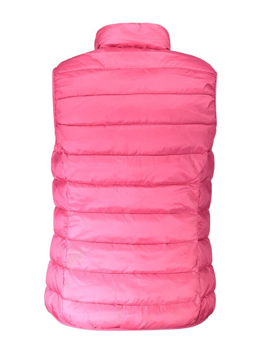 Women's Puffer Jacket Waterproof and Windproof for Spring or Autumn with Hood Pink