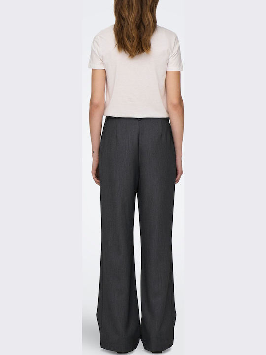 Only Damen Stoff Hose Dark Grey Melange Only Damen Stoff Hose Dark Grey Melange