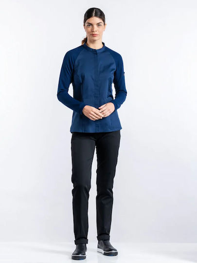 Chaud Devant Coat Chef Female Blue Sorella