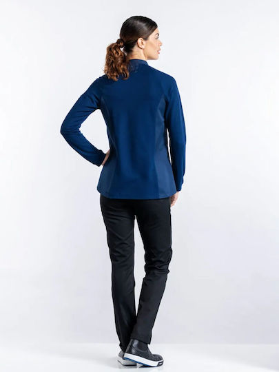 Chaud Devant Coat Chef Female Blue Sorella