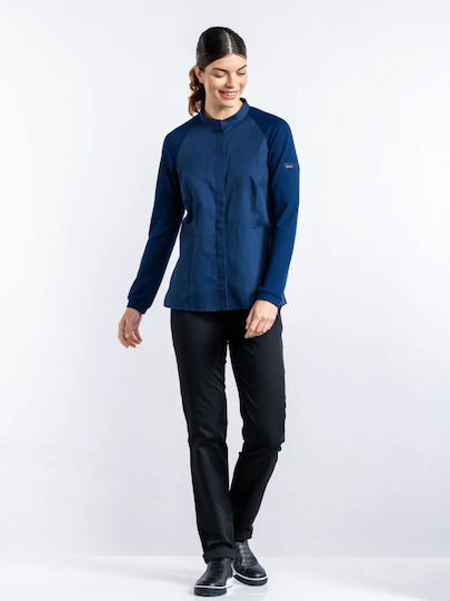 Chaud Devant Coat Chef Female Blue Sorella