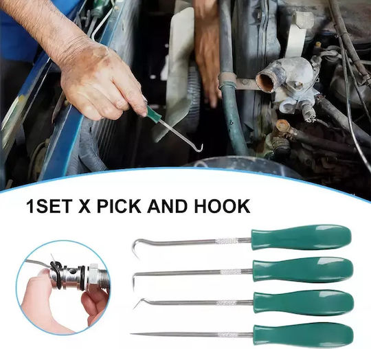 4 Pieces Seal Removal Tool 4 Hooks Hook Pick Lantuo