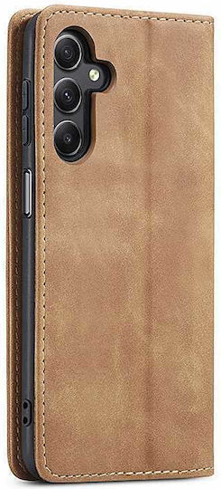Spacecase Wallet Leder / Silikon Braun (Galaxy A55)