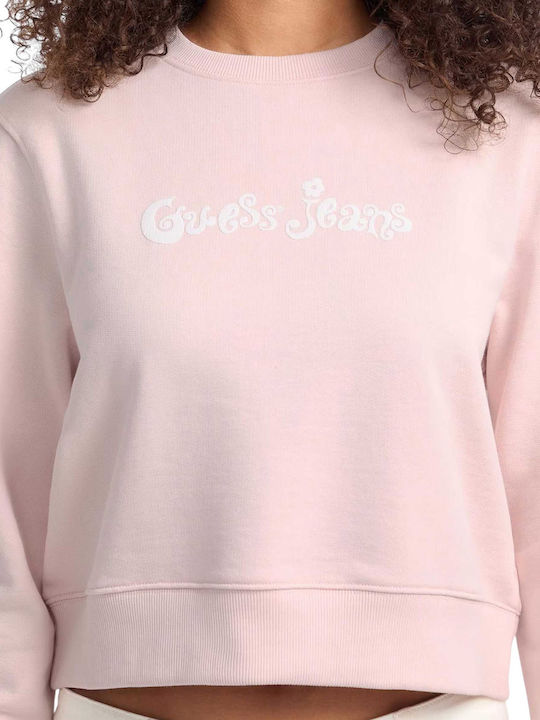 Cropped Γυναικείο Φούτερ Pink