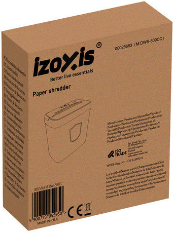 Izoxis Cross Cut Paper Shredder