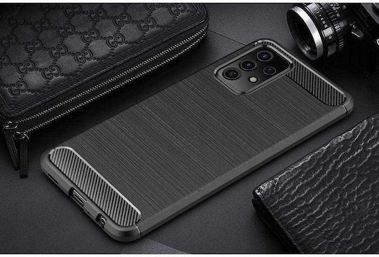 Spacecase Carbon Back Cover Negru (Galaxy A72)