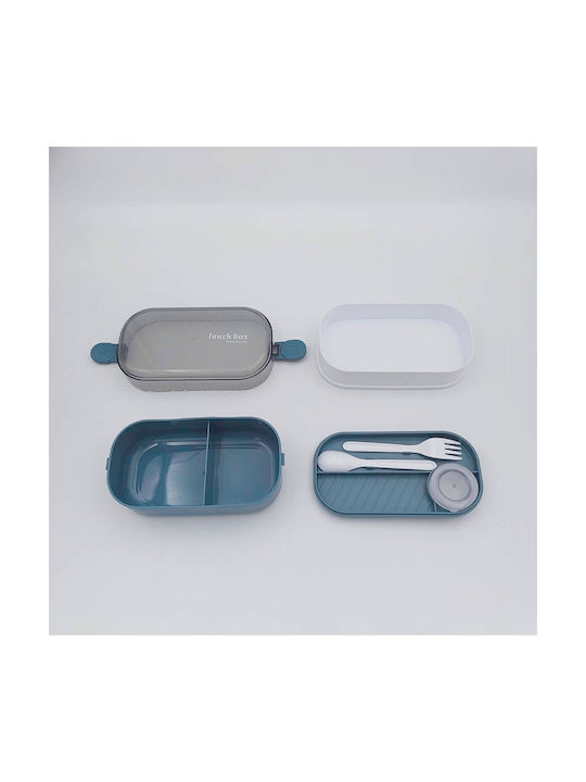 Uncle George Microwave Plastic Lunch Box Blue 1000ml