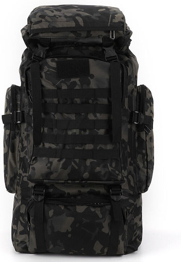 Heavy Duty Στρατιωτικό Σακίδιο Πλάτης Μαύρο 80lt