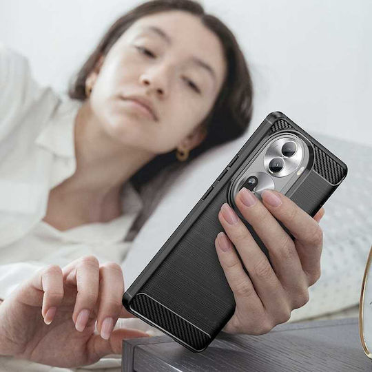 Spacecase Carbon Back Cover Μαύρο (Oppo Reno 11 5G)