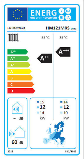 LG Single Phase Heat Pump 12kW 65°C Monoblock
