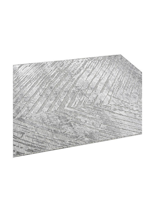Madi Phantom Scratches Rug Rectangular Grey