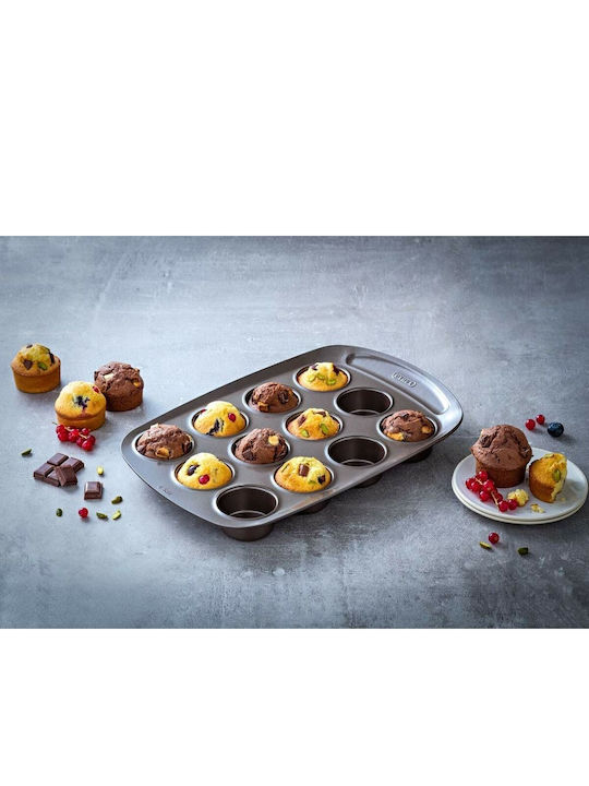 Pyrex No Coating Inox Cupcakes & Muffins 12 Cups Baking Pan
