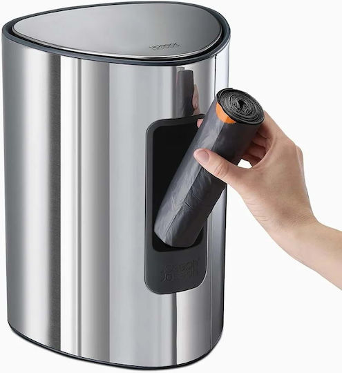 Joseph Joseph Waste Bin Made of Stainless Steel with Pedal Silver 5lt