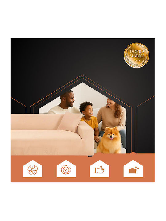 Ruhhy 26031 Beige Sofa Cover 145-185cm 18290-0