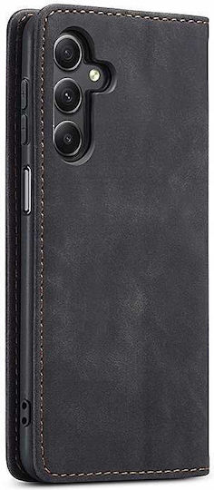 Spacecase Портмоне Кожен / Силиконов Черен Samsung Galaxy M35 5G