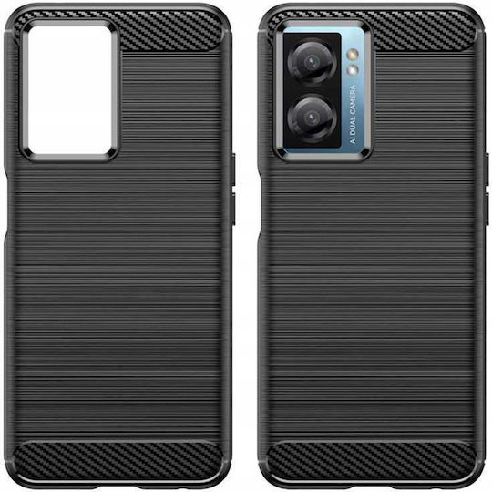 Spacecase Carbon Задна корица Черен (Oppo A57 4G)