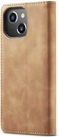 Spacecase Wallet Δερμάτινο / Σιλικόνης Καφέ (iPhone 15)
