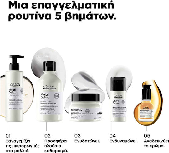L'Oréal Professionnel Metal Detox Σαμπουάν Διατήρησης Χρώματος για Βαμμένα Μαλλιά 300ml