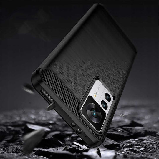 Spacecase Carbon Задна корица Черен (Xiaomi 12T, Xiaomi 12T Pro)