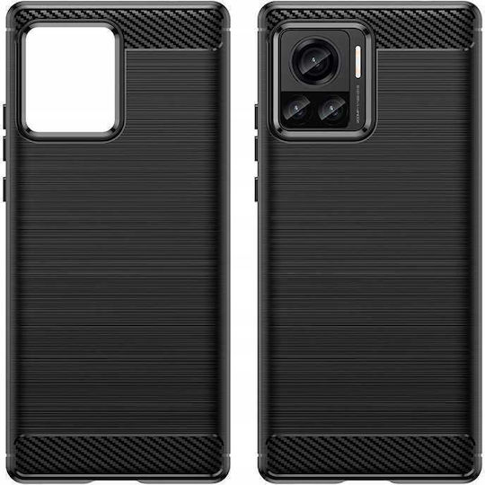 Spacecase Carbon Задна корица Черен (Motorola Edge 30 Ultra)