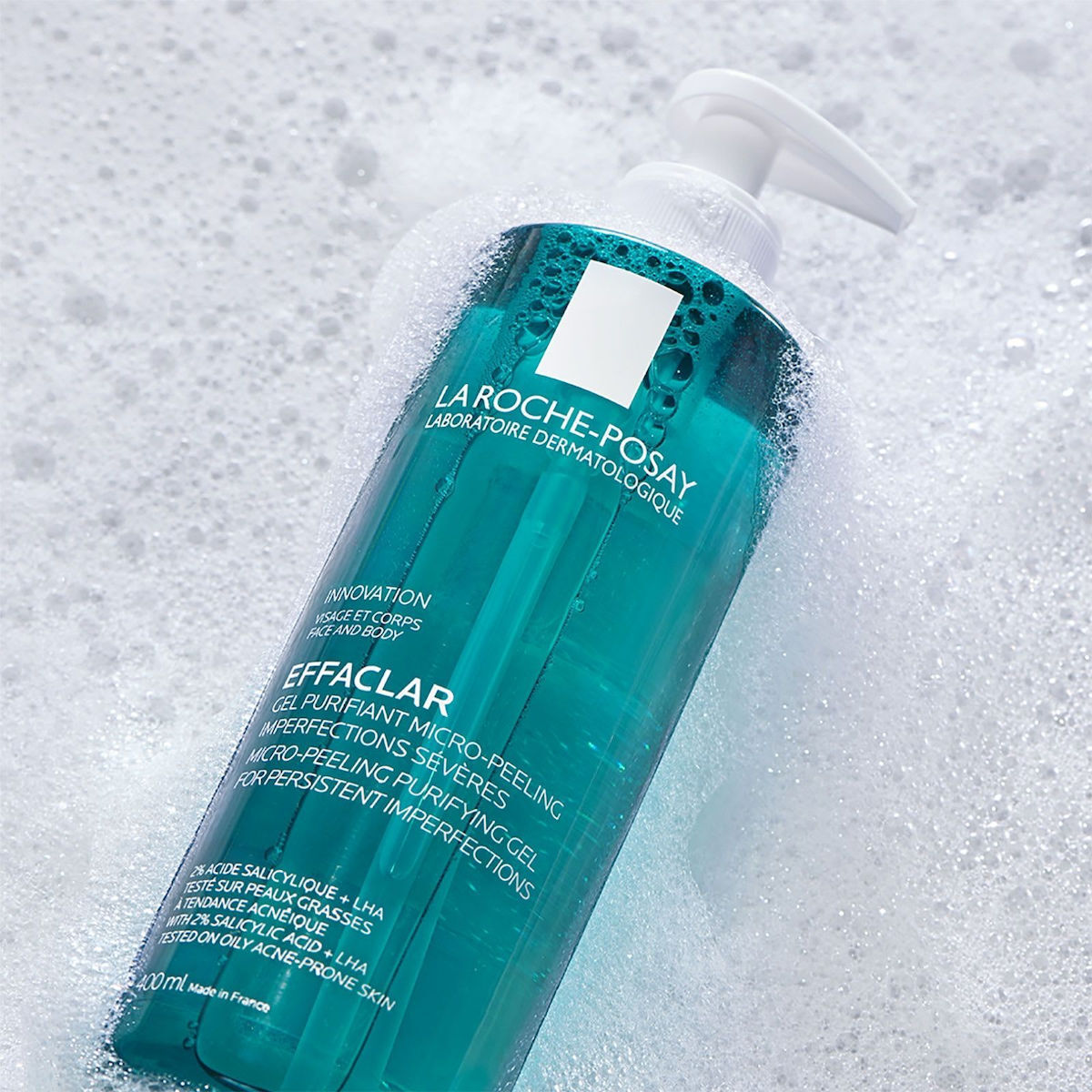 La Roche Posay Effaclar Micro-Peeling Gel Καθαρισμού Προσώπου για Ακνεϊκές Επιδερμίδες 400ml
