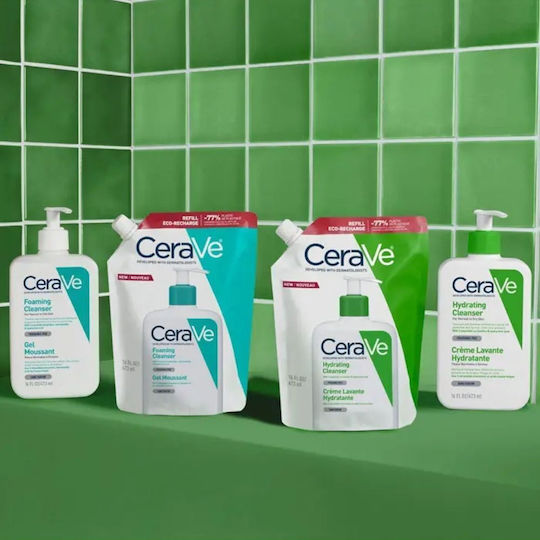 CeraVe Foaming Cleanser Refill Gel Cleansing Face 473ml