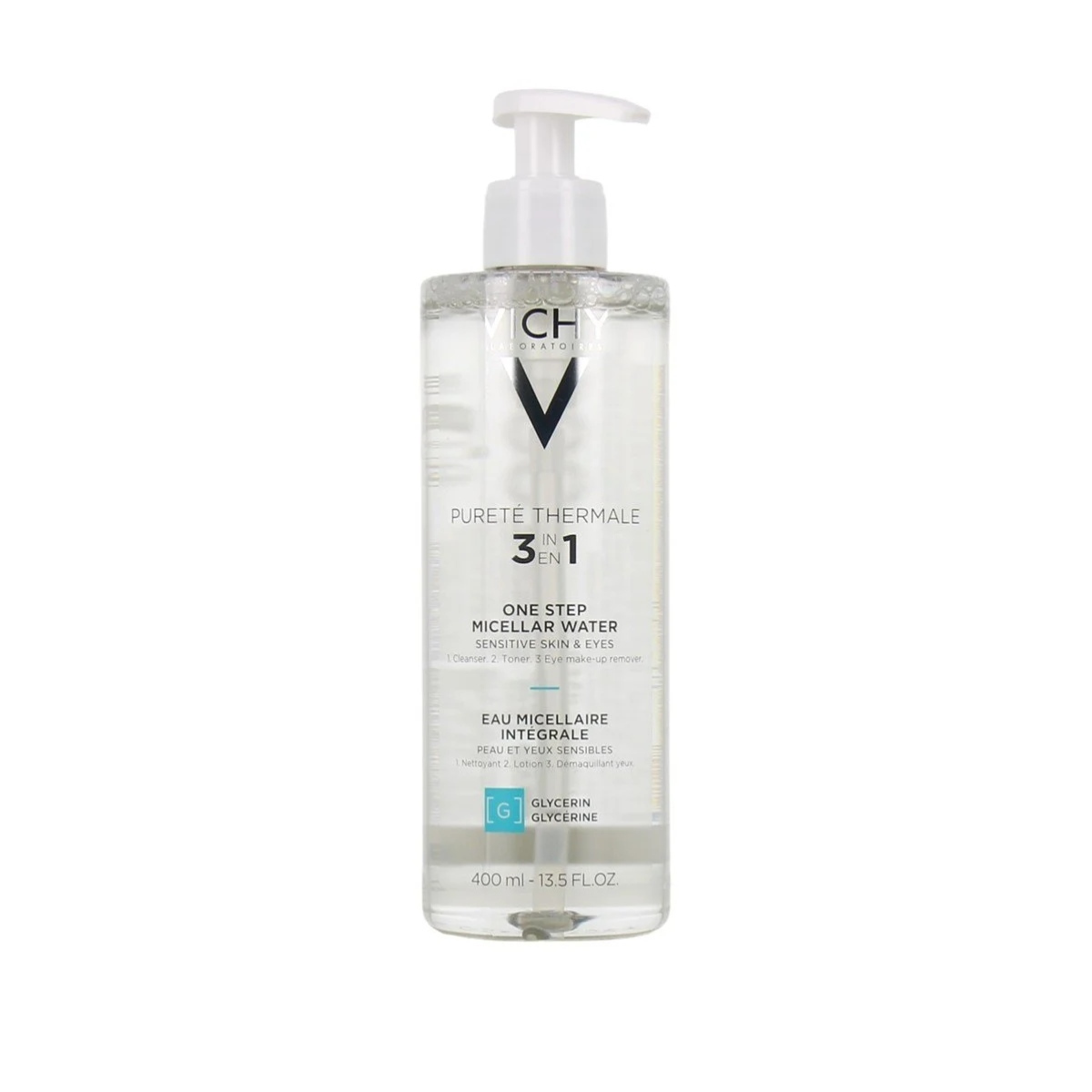 Vichy Purete Thermale Micellar Water Αφαίρεσης Μακιγιάζ Προσώπου & Ματιών 400ml