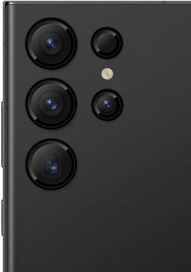 Spacecase Kameraschutz Gehärtetes Glas Black für das Galaxy S23 Ultra