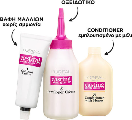 L'Oreal Paris Casting Creme Gloss Vopsea Temporară de Păr Fără Amoniac 323 Dark Chocolate 48ml