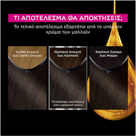 Garnier Olia Βαφή Μαλλιών Χωρίς Αμμωνία 3.0 Καστανό Σκούρο 60gr