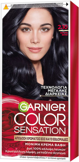 Garnier Color Sensation Βαφή Μαλλιών 2.10 Black Blue 110ml