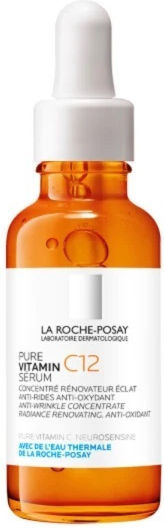 La Roche Posay Pure Vitamin C12 & Gift Hyalu B5 Eye Serum 5ml Anti-aging Serum Face with Vitamin C & Vitamin B5 for Detoxification & Radiance 30ml