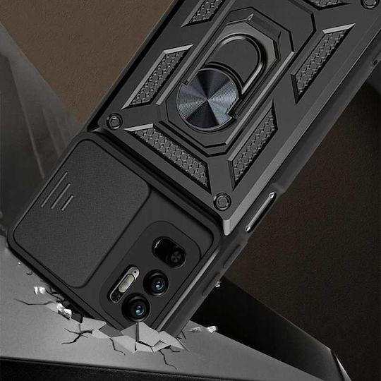 Spacecase Umschlag Rückseite Schwarz (Redmi Note 10 / 10s / Poco M5s)