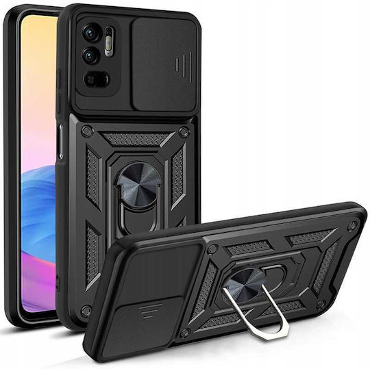 Spacecase Umschlag Rückseite Schwarz (Redmi Note 10 / 10s / Poco M5s)