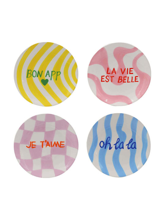 Que Rico Plate Shallow Ceramic with Diameter 18.5cm