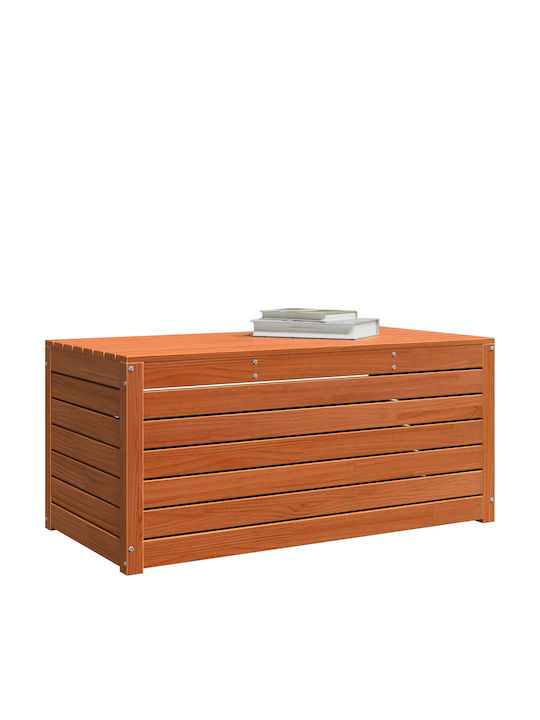 vidaXL Outdoor Storage Box Brown L101xW50.5xH46.5cm