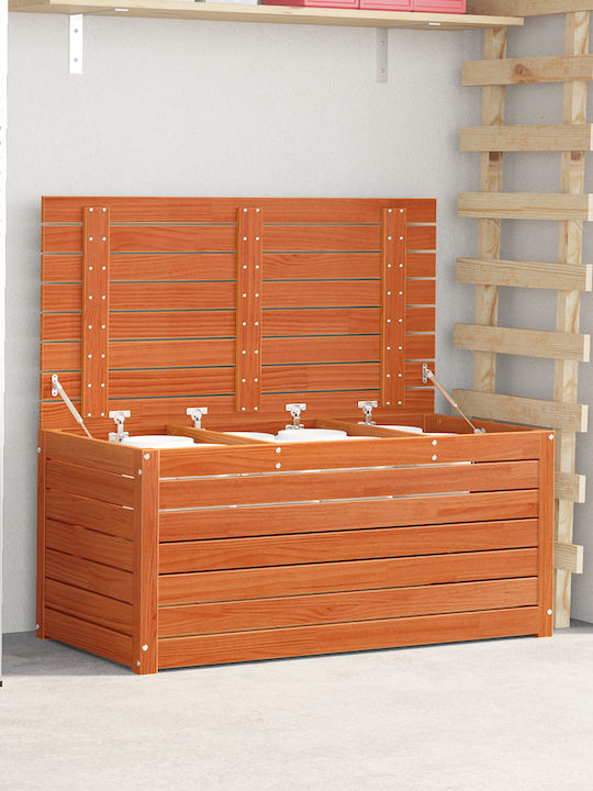 vidaXL Outdoor Storage Box Brown L101xW50.5xH46.5cm