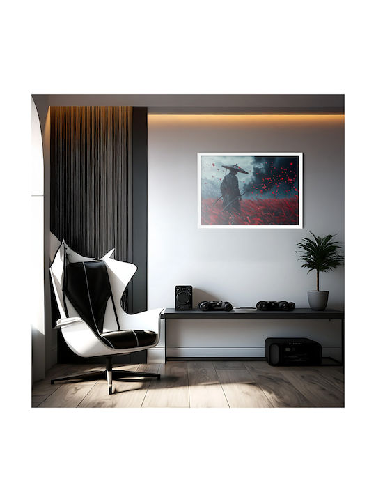 Gaming Poster Ghost Tsusima Gm2359 21cm X 30cm White Wooden Frame