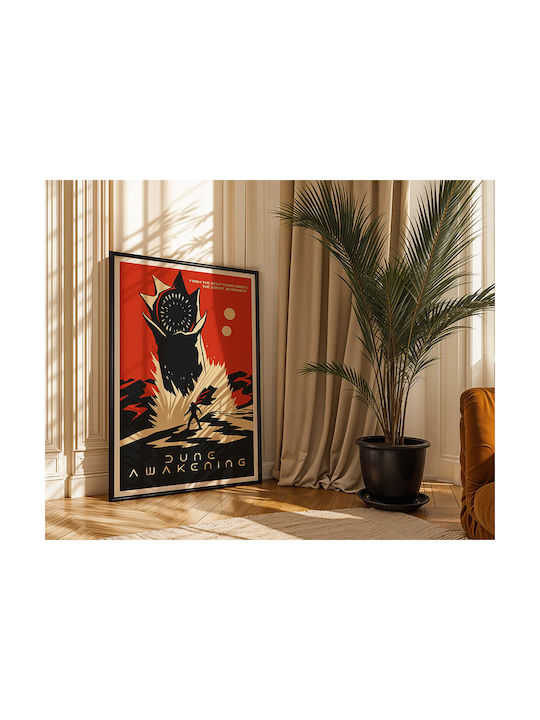 Gaming Poster Dune Awakening Pop Art Gm2387 30cm X 40cm Μαύρο Ξύλινο Κάδρο