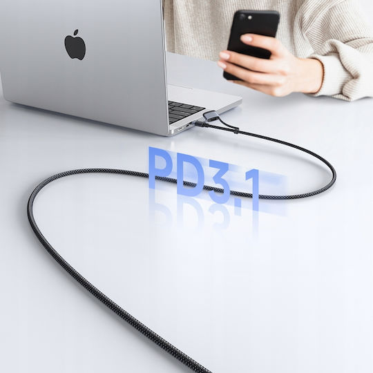 Mcdodo USB 2.0 Kabel USB-C männlich - USB-C / Magsafe 3 240W Power Delivery (PD) Schwarz 2m CA-0140