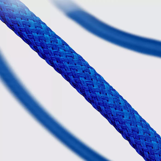 SBS Braided USB 2.0 Cable USB-C Male - USB-C 60W PD Blue 1.5m