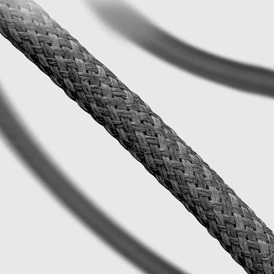 SBS Braided USB 2.0 Cable USB-C male - USB-C 60W PD Μαύρο 1.5m