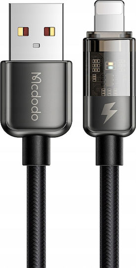Mcdodo Braided USB-A to Lightning Cable 12W Μαύρο 1.2m (CA-3140)