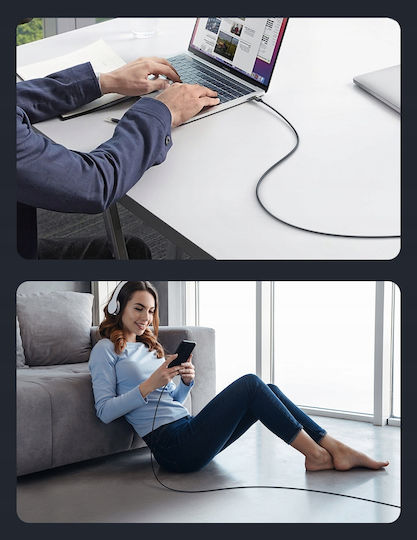 Mcdodo Braided USB-A to Lightning Cable 12W Μαύρο 1.2m (CA-3140)