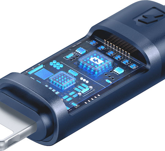 Mcdodo Ca-5001 Braided USB-A to Lightning Cable 100W Blue 1.2m (066776)