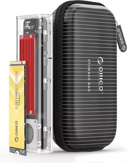 Orico TCM2-C3 Case for Hard Drive M.2 PCI Express with Connection Type-C Red